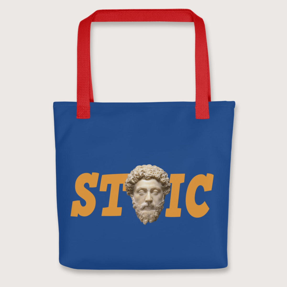 Red Stoic Marcus Aurelius Bag - history buff gift by HistoHead