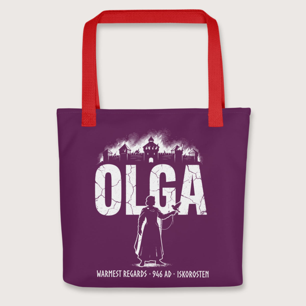 Red Olga of Kiev Warmest Regards Bag - history buff gift by HistoHead