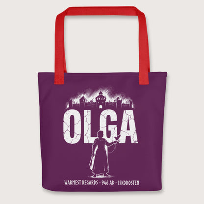Red Olga of Kiev Warmest Regards Bag - history buff gift by HistoHead