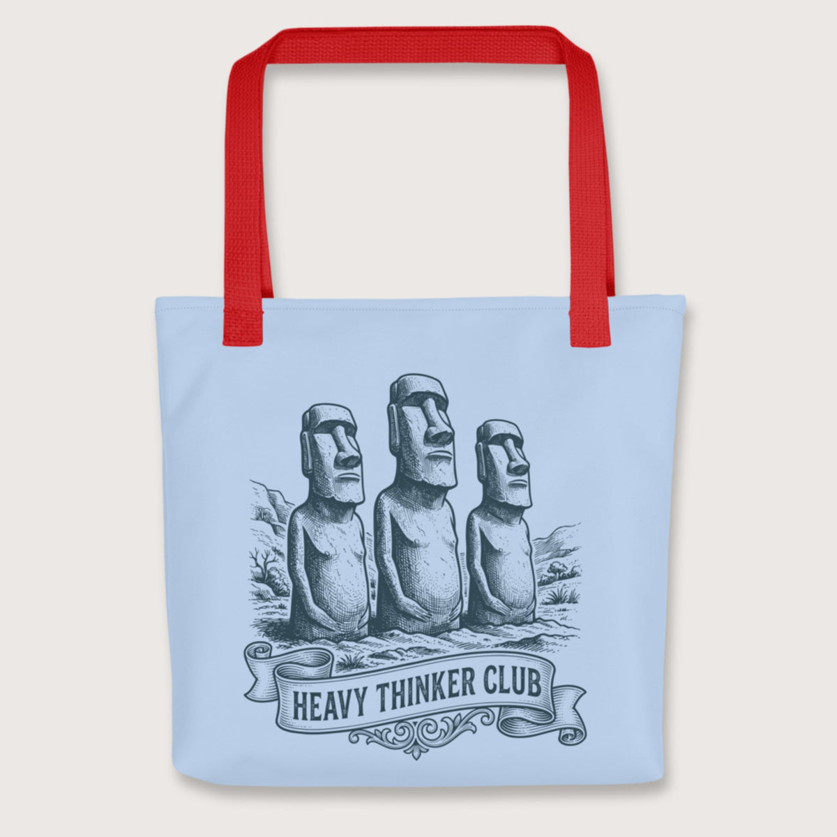 Red Heavy Thinker Club Bag - history buff gift by HistoHead