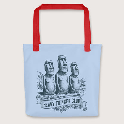 Red Heavy Thinker Club Bag - history buff gift by HistoHead