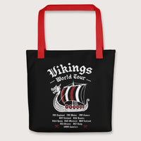 Red Vikings World Tour Bag - history buff gift by HistoHead