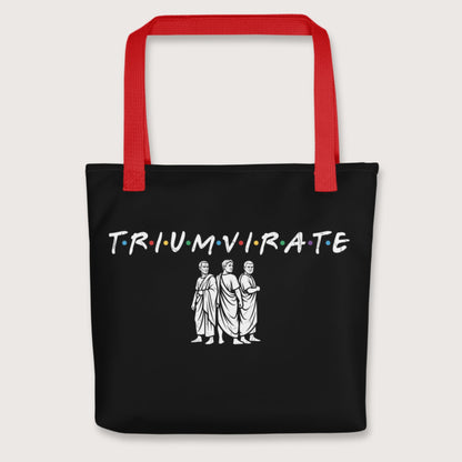 Red First Triumvirate Bag - history buff gift by HistoHead