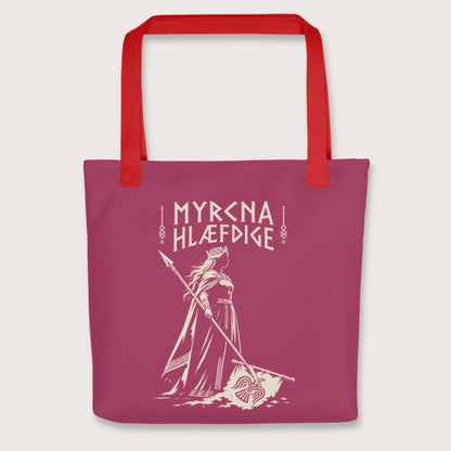 Red Æthelflæd Myrcna Hlæfdige Bag - history buff gift by HistoHead