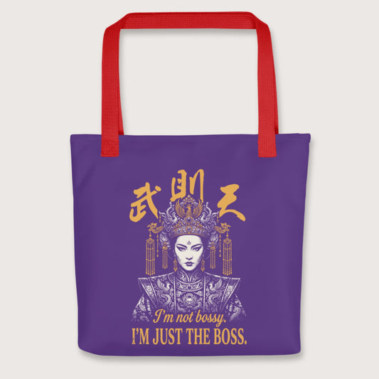 Red Wu Zetian I'm Not Bossy Bag - history buff gift by HistoHead