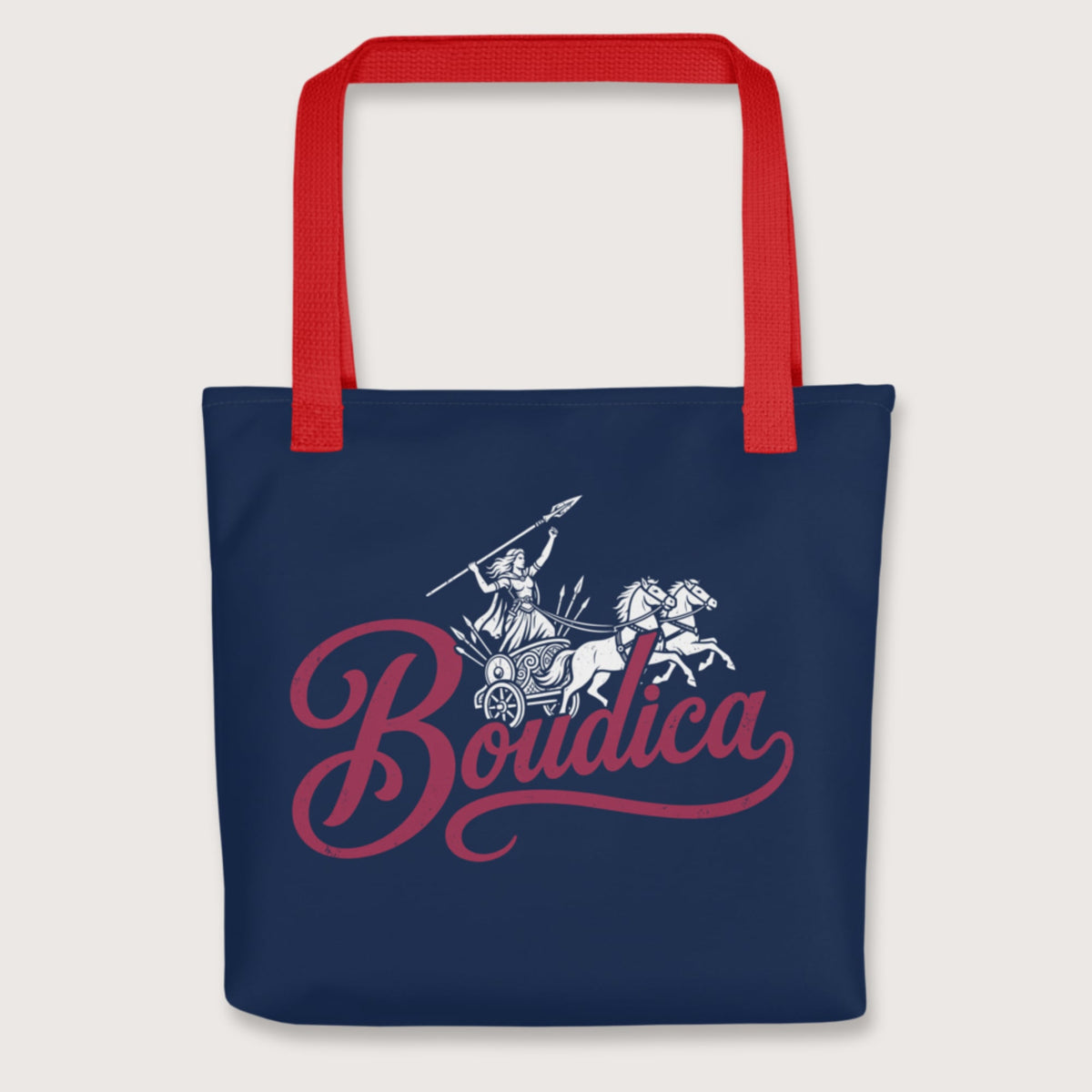 Red Boudica Bag - history buff gift by HistoHead