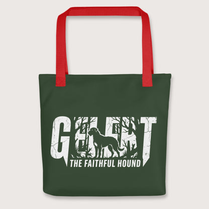 Red Gelert The Faithful Hound Bag - history buff gift by HistoHead