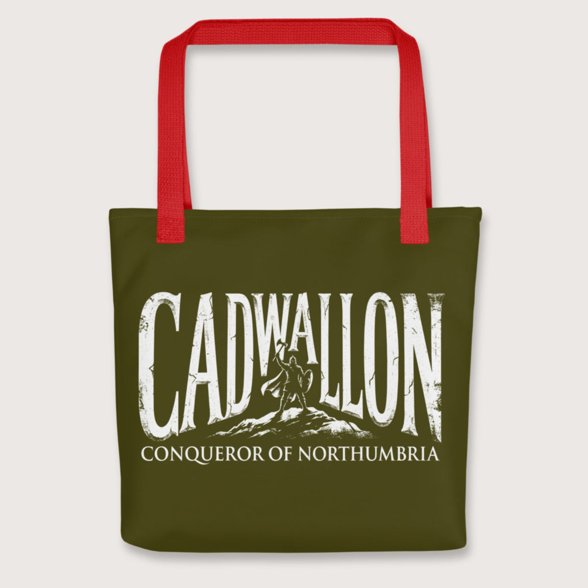 Red Cadwallon Conqueror of Northumbria Bag - history buff gift by HistoHead