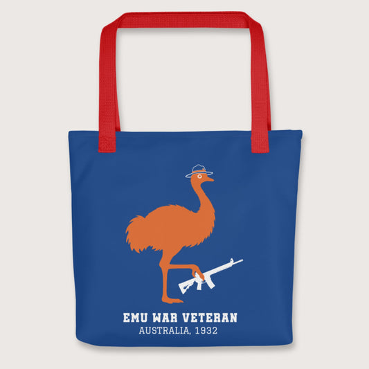 Red Emu War Veteran Bag - history buff gift by HistoHead