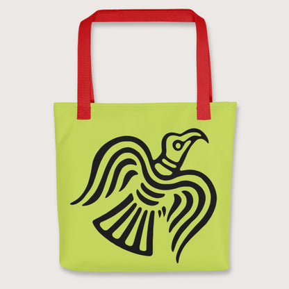 Red Viking Raven Symbol Bag - history buff gift by HistoHead