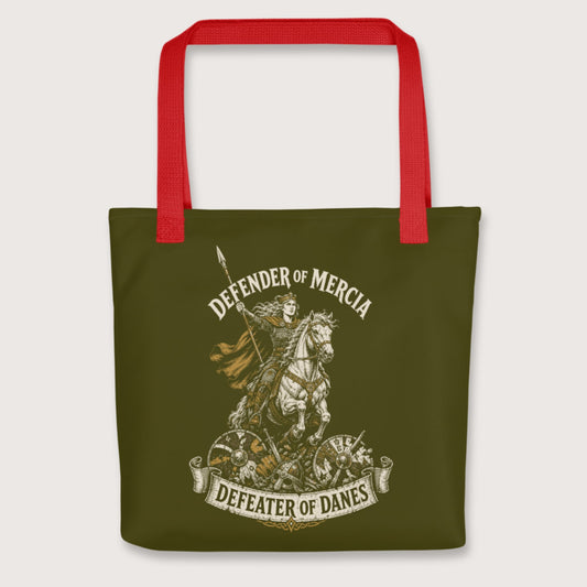 Red Æthelflæd Defender of Mercia Bag - history buff gift by HistoHead