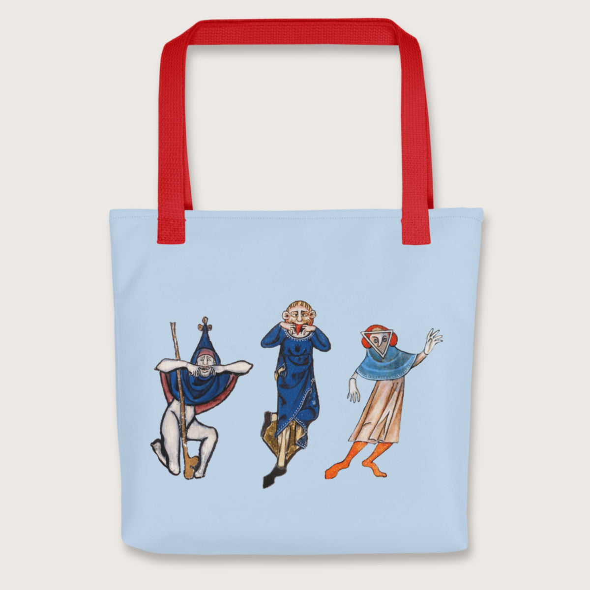 Red Medieval Fun Time Bag - history buff gift by HistoHead