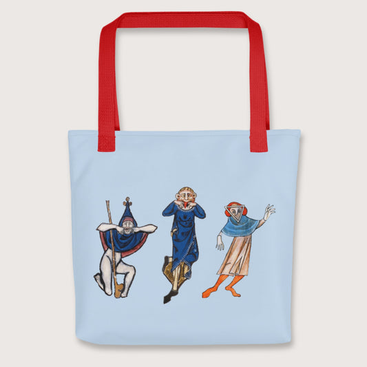 Red Medieval Fun Time Bag - history buff gift by HistoHead