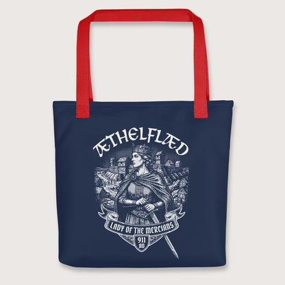 Red Æthelflæd Lady of the Mercians Bag - history buff gift by HistoHead
