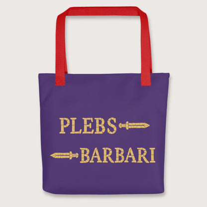 Red Mosaic Plebs or Barbari Bag - history buff gift by HistoHead