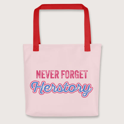 Red Herstory Bag - history buff gift by HistoHead