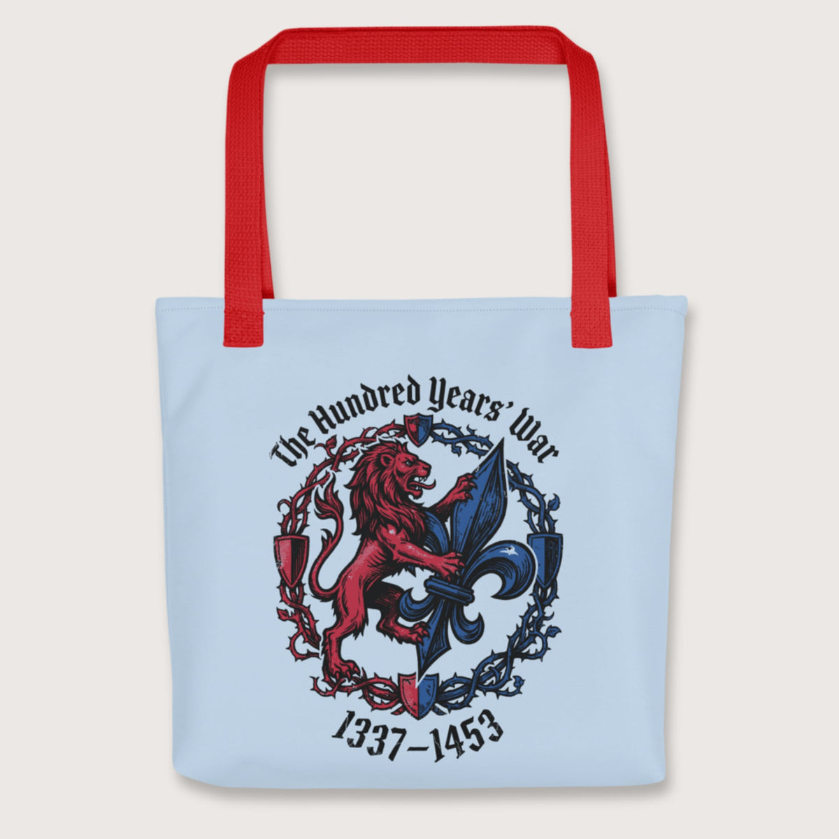 Red The Hundred Years' War Bag - history buff gift by HistoHead
