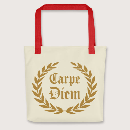 Red Carpe Diem Bag - history buff gift by HistoHead
