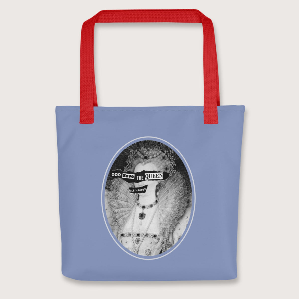 Red God Save the Queen Elizabeth I Bag - history buff gift by HistoHead