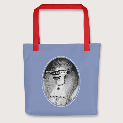 Red God Save the Queen Elizabeth I Bag - history buff gift by HistoHead