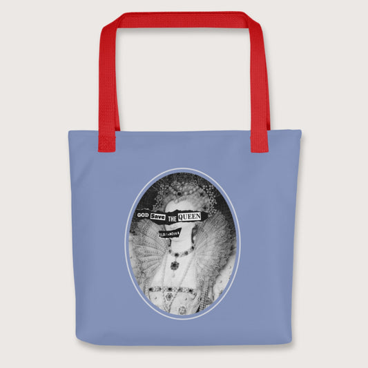 Red God Save the Queen Elizabeth I Bag - history buff gift by HistoHead
