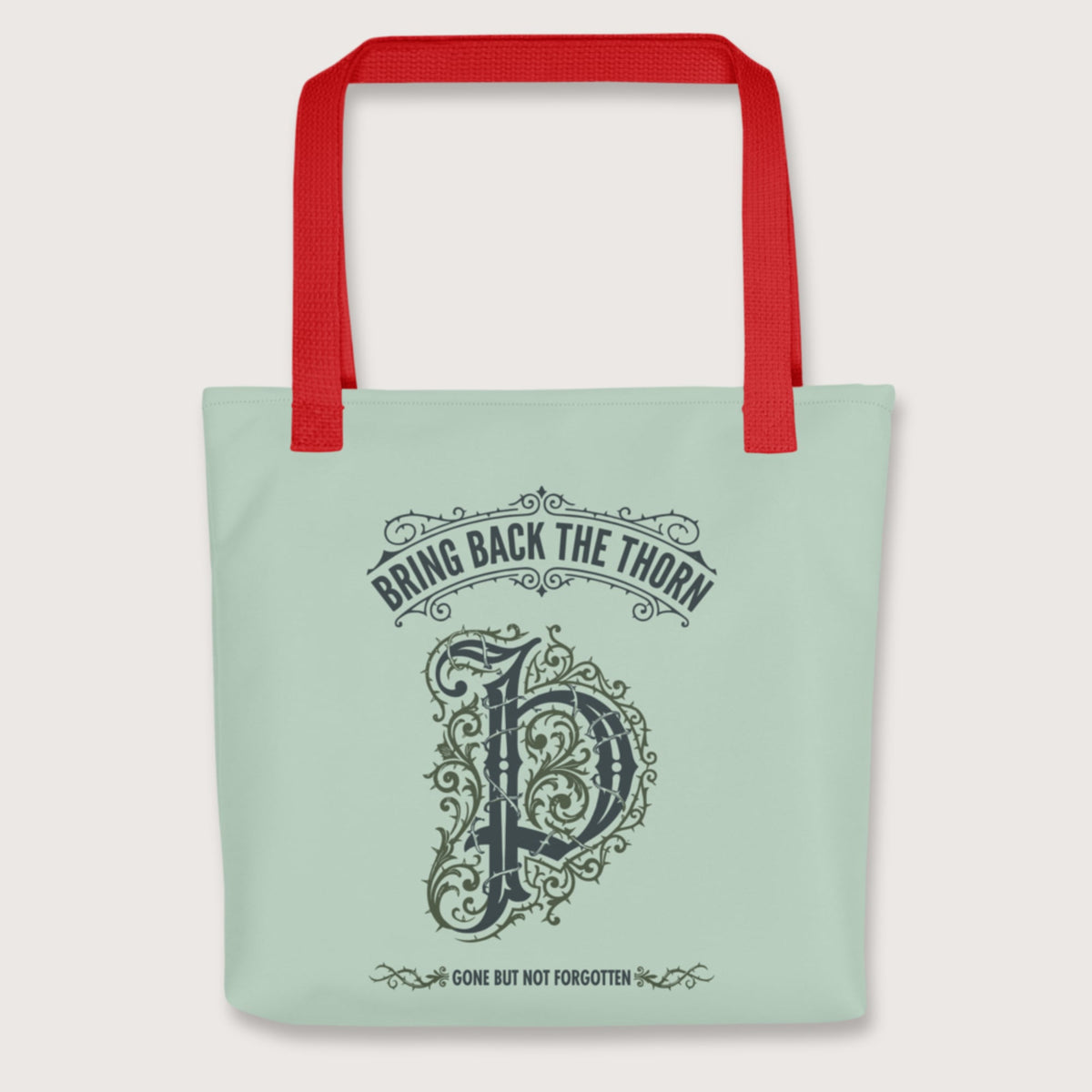 Red Bring Back the Thorn Letter Bag - history buff gift by HistoHead