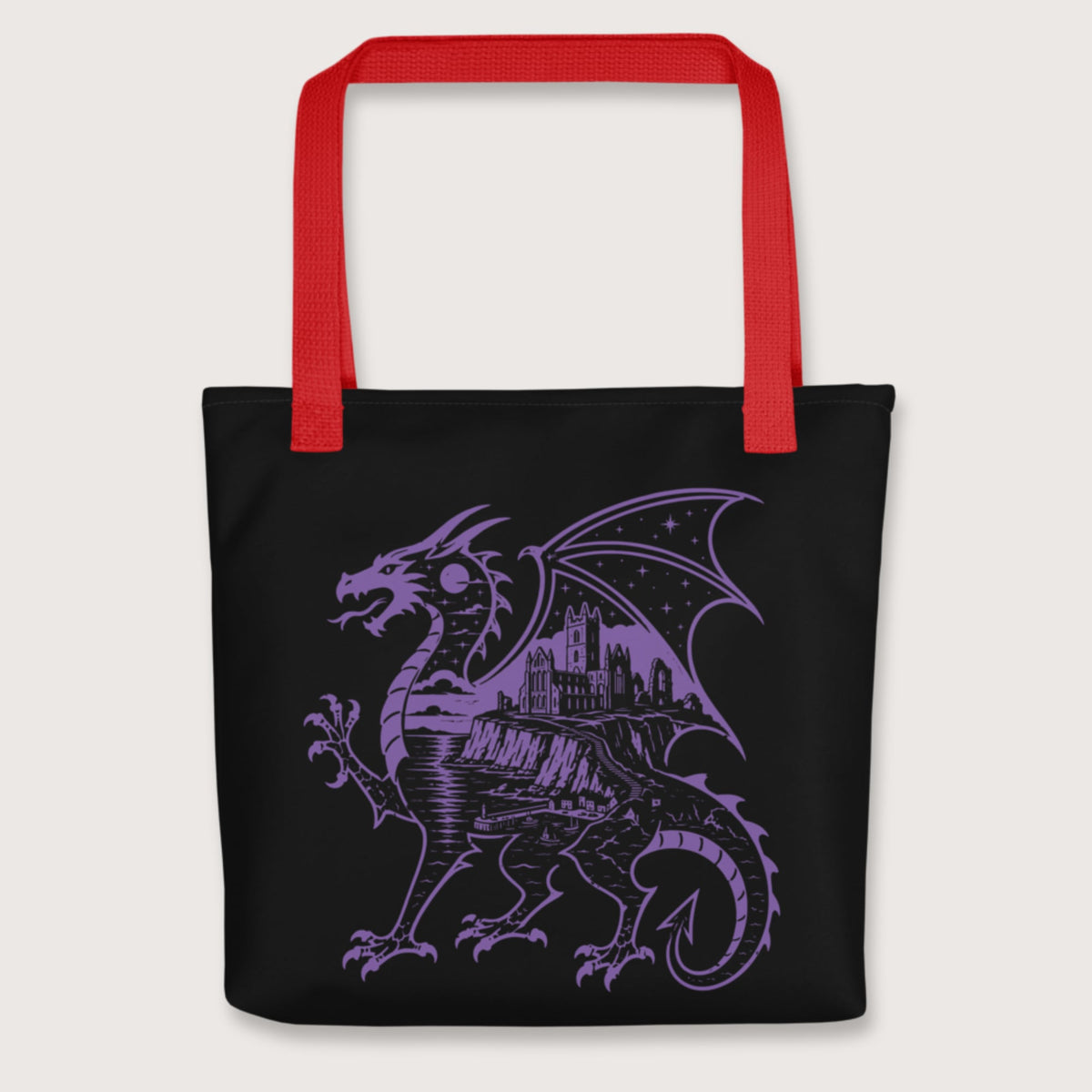 Red Whitby Wyrm Bag - history buff gift by HistoHead
