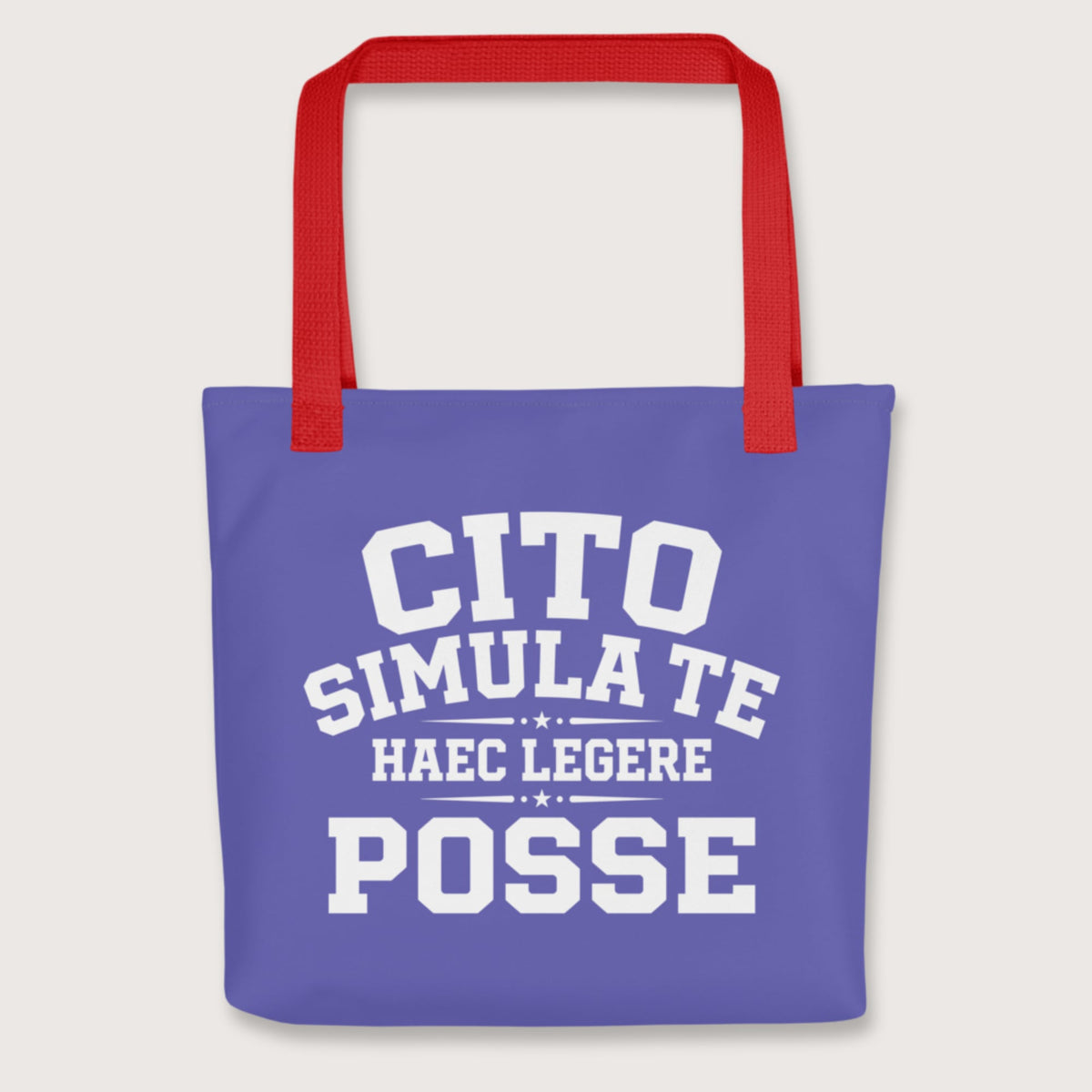 Red Latin Quick Pretend You Can Read This Bag - history buff gift by HistoHead