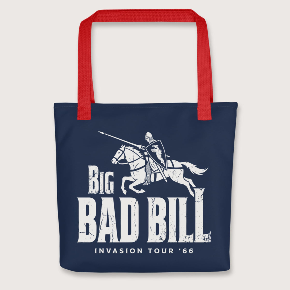 Red Big Bad Bill Invasion Tour Bag - history buff gift by HistoHead