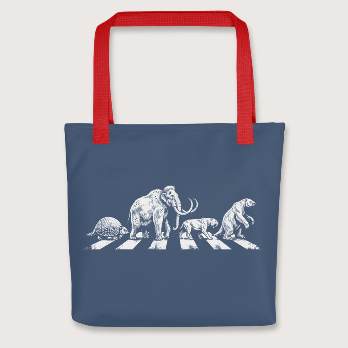 Red Pleistocene Road Bag - history buff gift by HistoHead