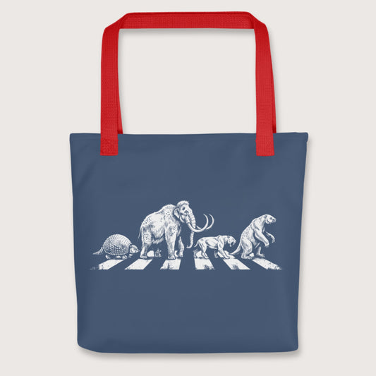 Red Pleistocene Road Bag - history buff gift by HistoHead