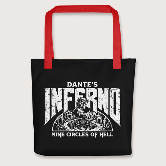 Red Dante's Inferno Bag - history buff gift by HistoHead