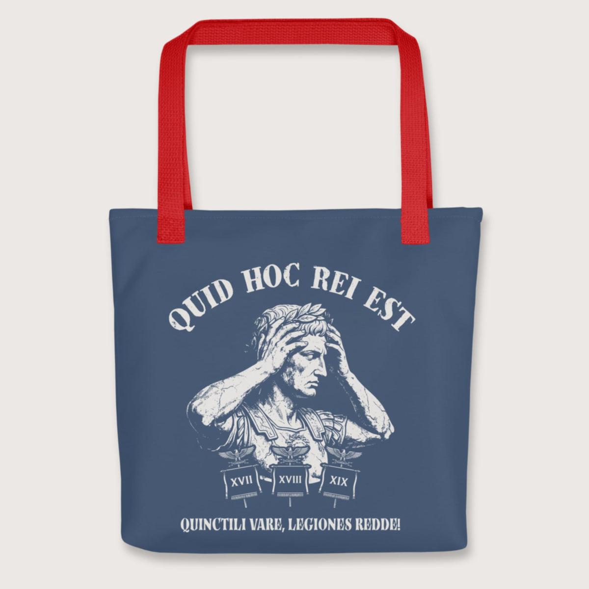 Red Augustus What the Hell Is This Latin Bag - history buff gift by HistoHead