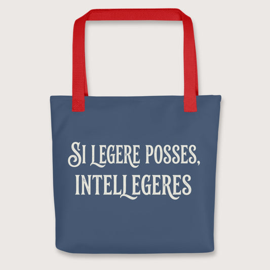Red If You Could Read It You Would Understand in Latin Bag - history buff gift by HistoHead