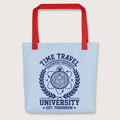 Red Time Travel University Bag - history buff gift by HistoHead