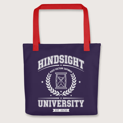 Red Hindsight University Bag - history buff gift by HistoHead