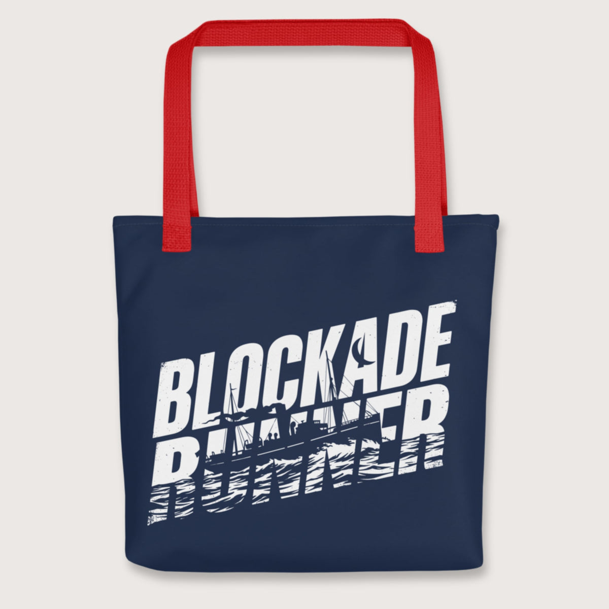 Red Blockade Runner Bag - history buff gift by HistoHead