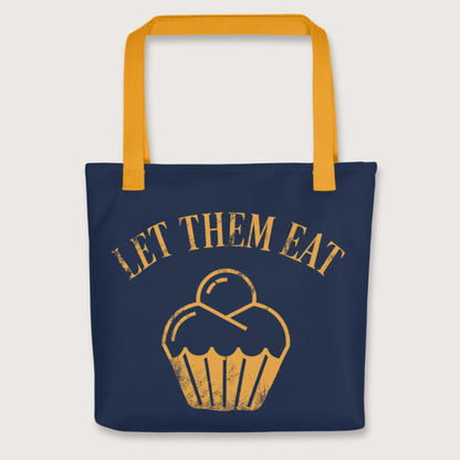 Yellow Let Them Eat Cake Bag - history buff gift by HistoHead