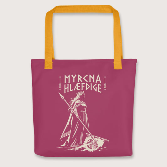 Yellow Æthelflæd Myrcna Hlæfdige Bag - history buff gift by HistoHead