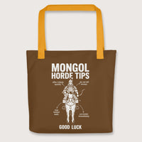 Yellow Mongol Horde Tips Bag - history buff gift by HistoHead