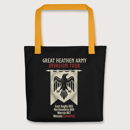 Yellow Great Heathen Army Invasion Tour Bag - history buff gift by HistoHead