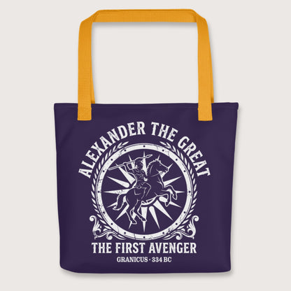 Yellow Alexander the Great First Avenger Bag - history buff gift by HistoHead