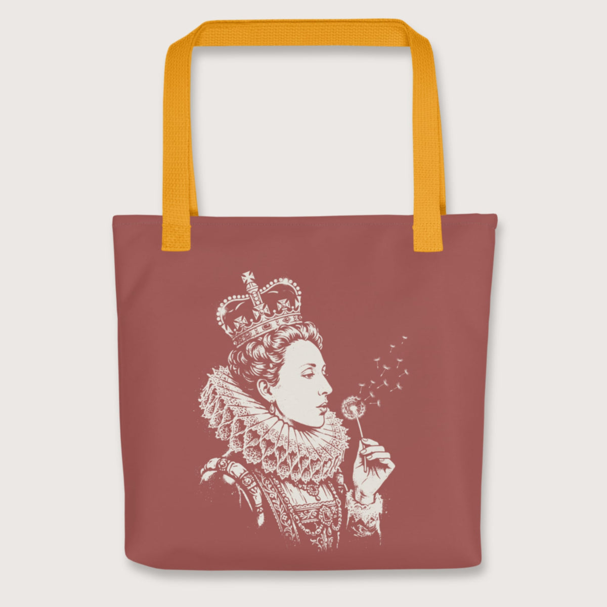 Yellow Elizabeth I Blowing Wishes Bag - history buff gift by HistoHead