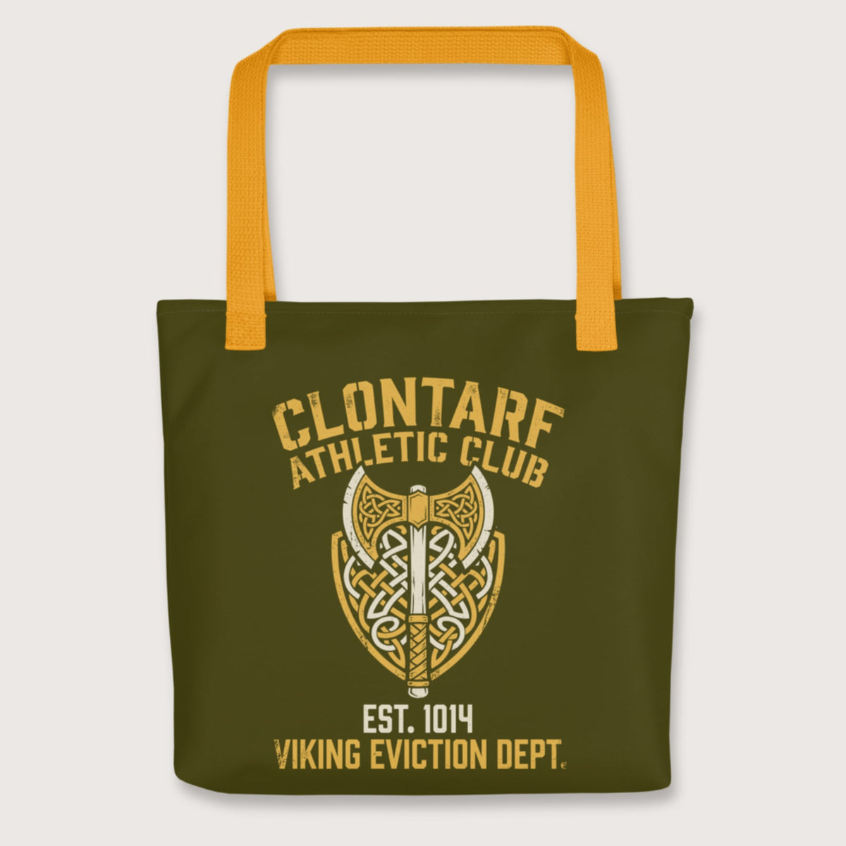 Yellow Clontarf Athletic Club Bag - history buff gift by HistoHead