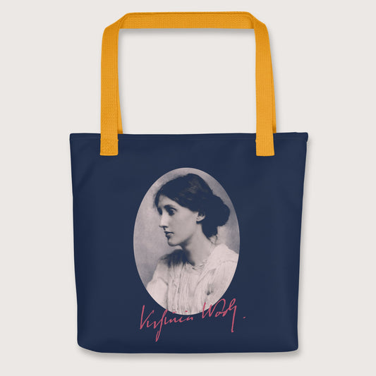 Yellow Virginia Woolf Bag - history buff gift by HistoHead