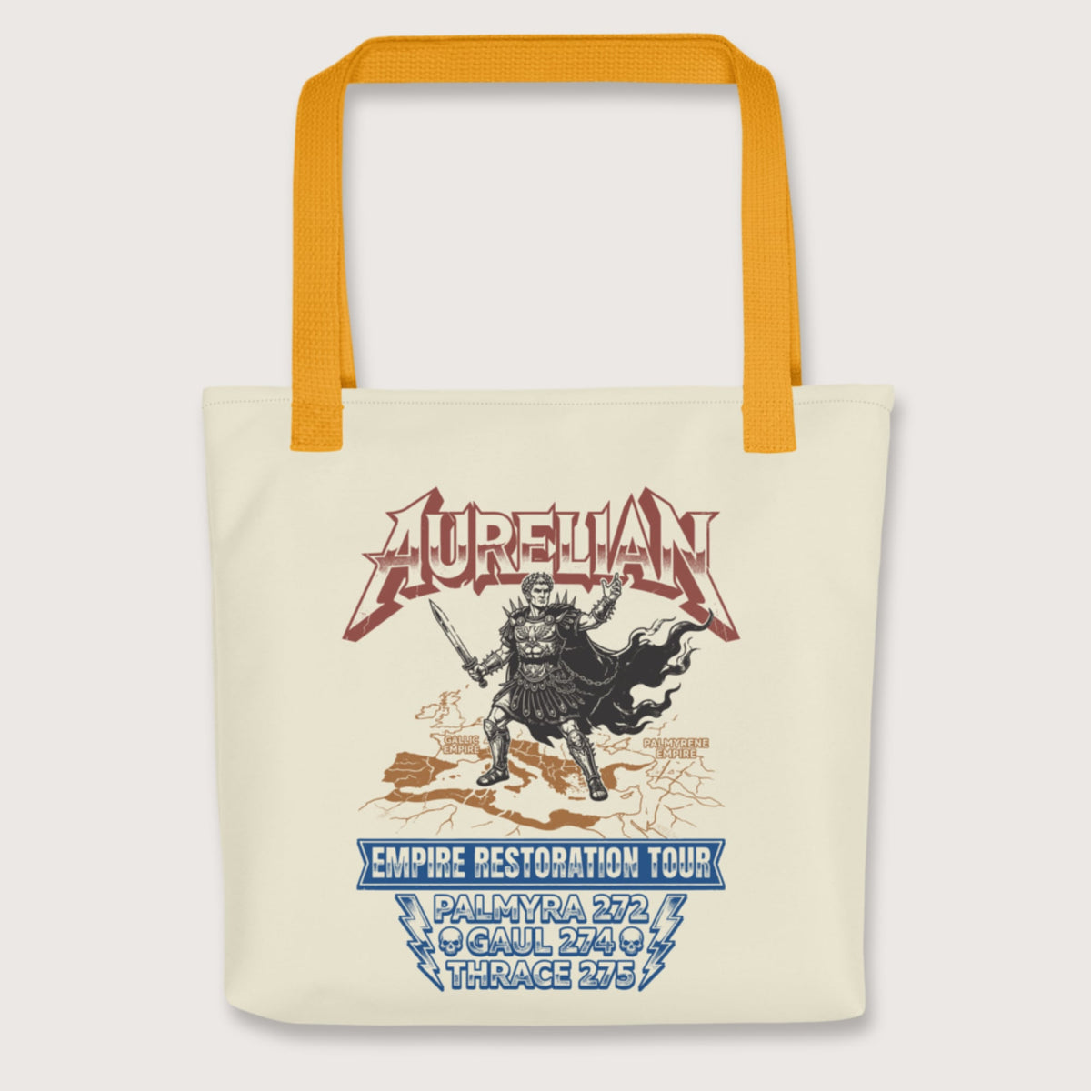Yellow Aurelian Empire Restoration Tour Bag - history buff gift by HistoHead