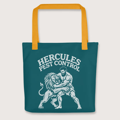 Yellow Hercules Pest Control Bag - history buff gift by HistoHead