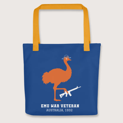 Yellow Emu War Veteran Bag - history buff gift by HistoHead