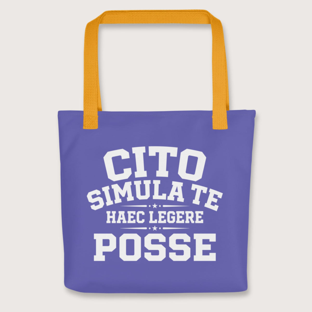 Yellow Latin Quick Pretend You Can Read This Bag - history buff gift by HistoHead