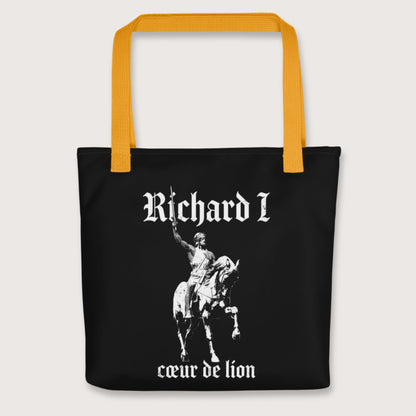 Yellow Richard I Coeur de Lion Bag - history buff gift by HistoHead